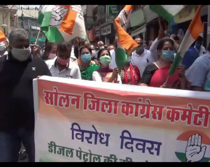 solan congress rally - shiv kumar president solan congress