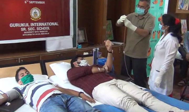 Blood donation camp held at Gurukul International School Solan