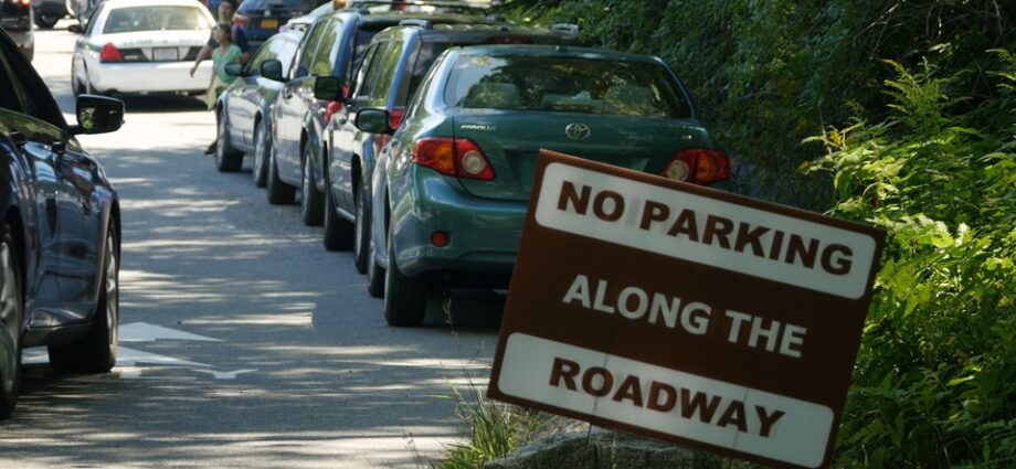 Random car parking across the road causing heavy road accidents