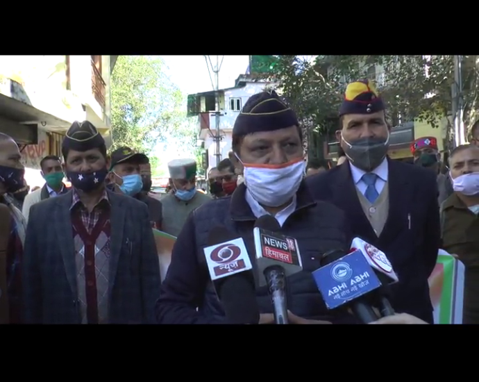 Ex-servicemen rally in Sujanpur assembly constituency to protest against draft being made for soldiers