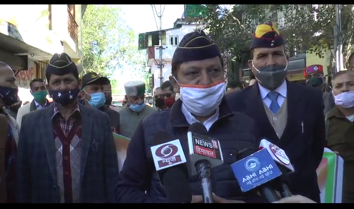 Ex-servicemen rally in Sujanpur assembly constituency to protest against draft being made for soldiers