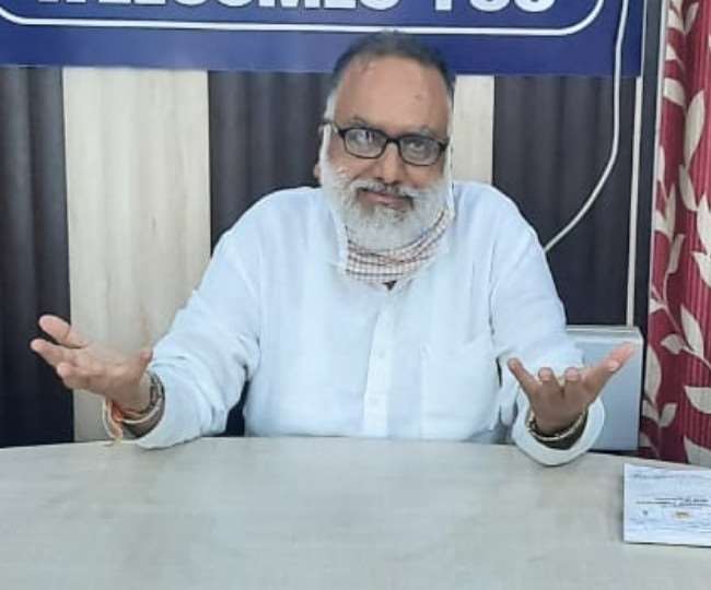 Former MP and MLA Dr Rajan Sushant held a press conference in Nalagarh