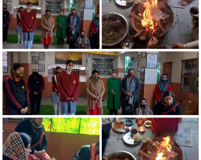 Havan on new session at BL Central Public Senior Secondary School Solan