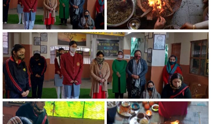 Havan on new session at BL Central Public Senior Secondary School Solan