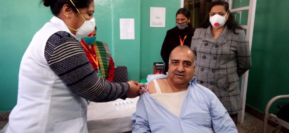 Deputy Commissioner Solan Casey Chaman imposed second dose of vaccine