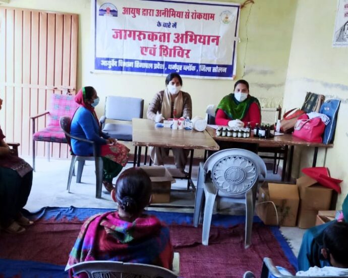 Anemia screening of 569 patients in Gram Panchayat Rourdi, Kot, Mandhala, Dhakariana and Chammo