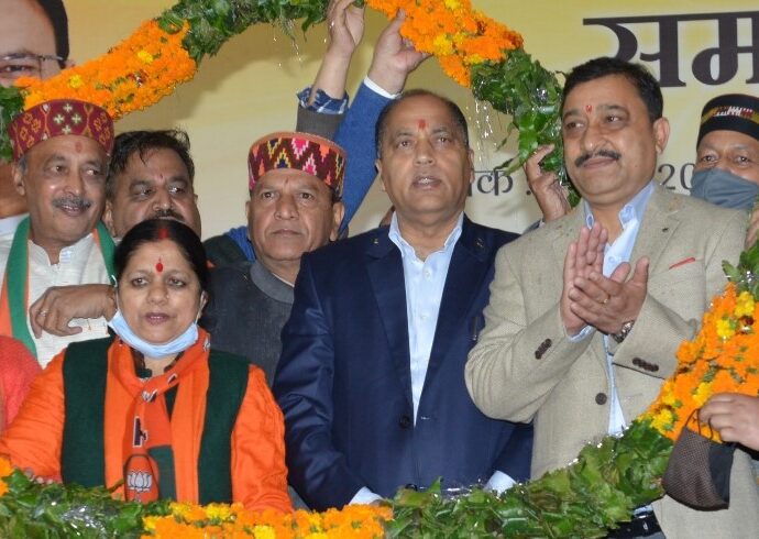 The BJP has made Solan residents a municipal corporation: jairam thakur