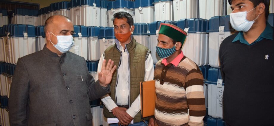 Quarterly inspection of EVM storage room