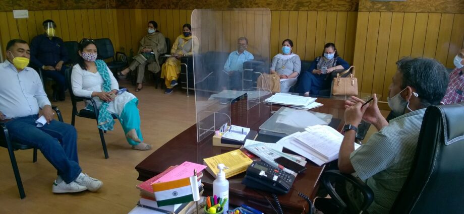 Review meeting organized regarding prevention of Kovid-19