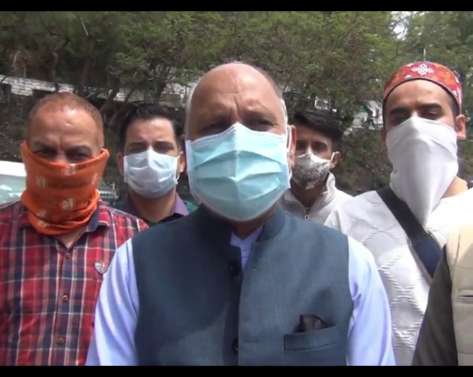 BJP took out a rally in Solan in the Corona era