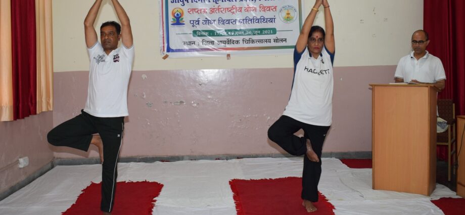 Pre-Yoga Day activities started through virtual medium on seventh International Yoga Day