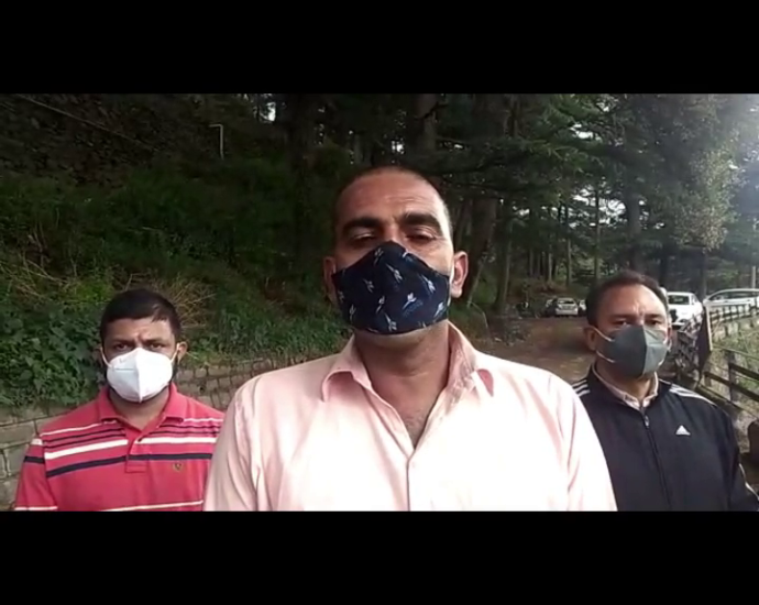 BJP distributed masks and sanitizers in Chail: Yogendra Vena