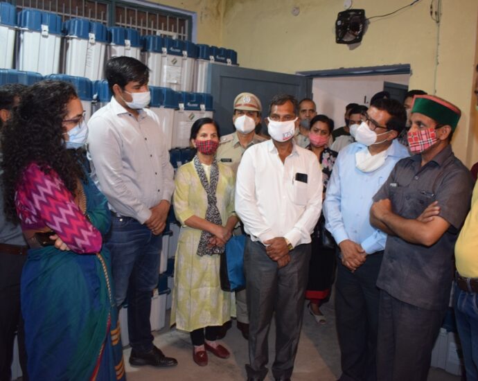 Quarterly internal inspection of EVM and VVPAT machine storage room