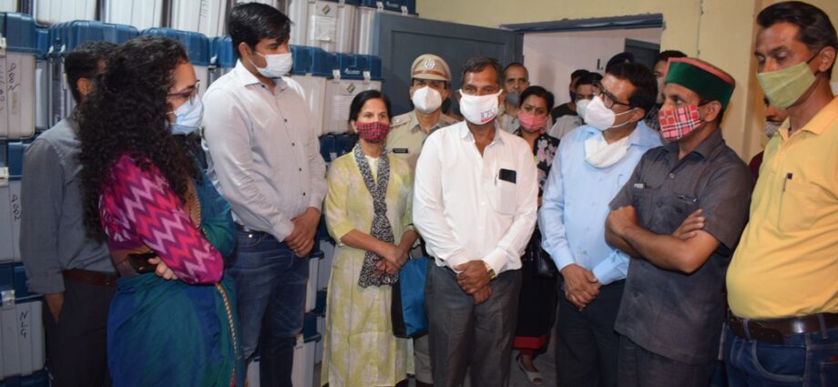 Quarterly internal inspection of EVM and VVPAT machine storage room