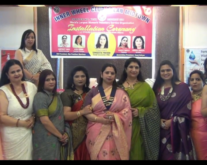 Shaili Pahuja appointed president of Solan Innerwheel Club Solan Midtown