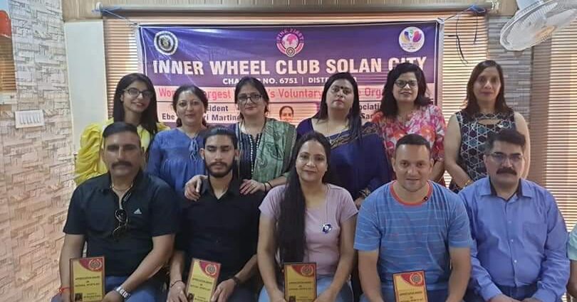 Innerwheel Club Solan honored players on National Sports Day