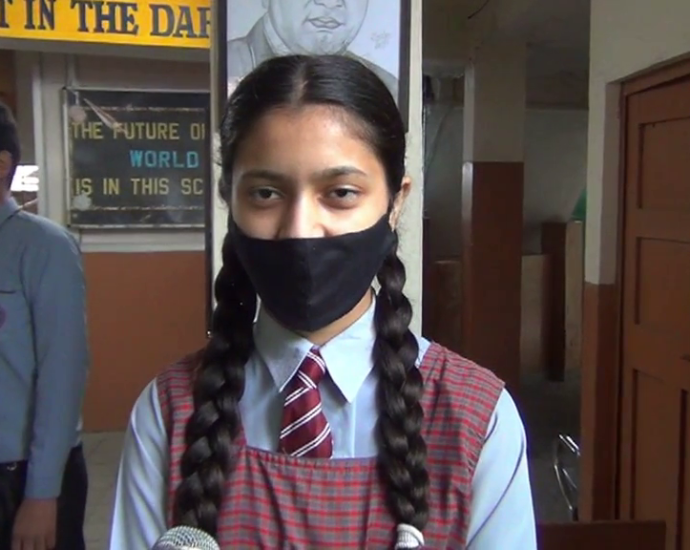 With the opening of the school, the face of the students returned