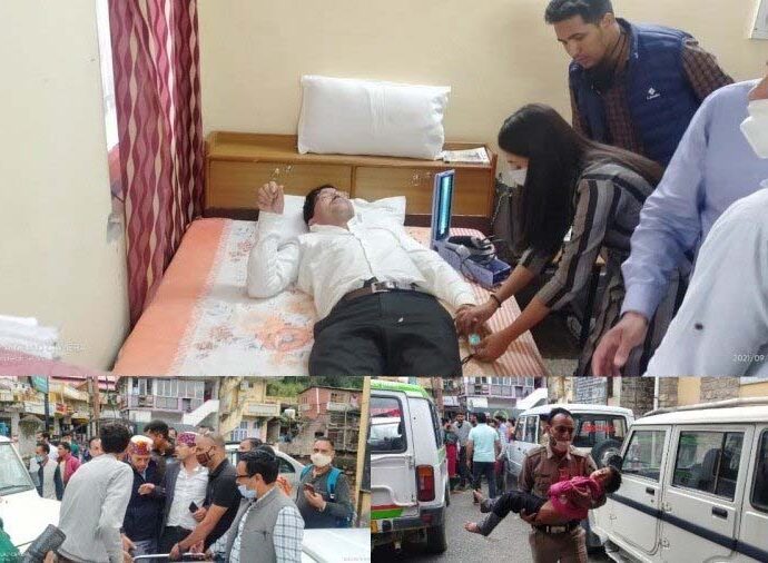 (Kullu) Seven injured including MLA Surendra Shourie in a road accident in Banjar's Bahu