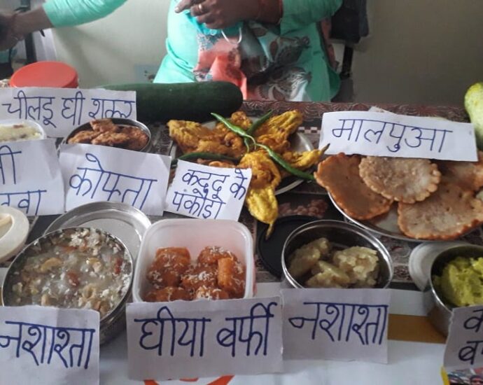 Nutritious food exhibition organized under nutrition month