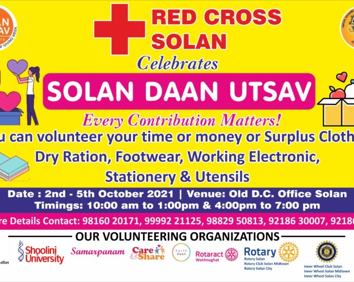 Red Cross Society along with social organizations organized charity festival in Solan: Ajay Yadav