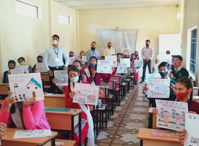 Importance of vote told through painting competition