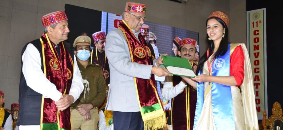 Governor presides over convocation of Dr. Y.S. Parmar Horticulture and Forestry University Nauni