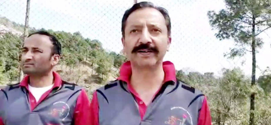 Cricket match between Advocates Shimla Blue and Shimla Red team in DPS School between Advocates