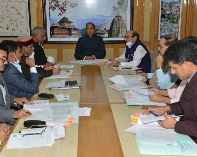 Chief Minister presided over the meeting related to hydropower projects