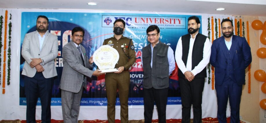 Mohit Chawla gave five basic mantras of success to students at IEC University